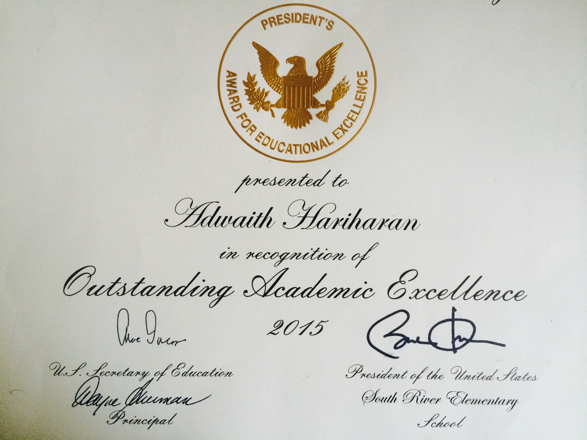 Math Genie graduate wins President's Educational Excellence Award from President Barack Obama Math Genie graduate wins President's Educational Excellence Award from President Barack Obama