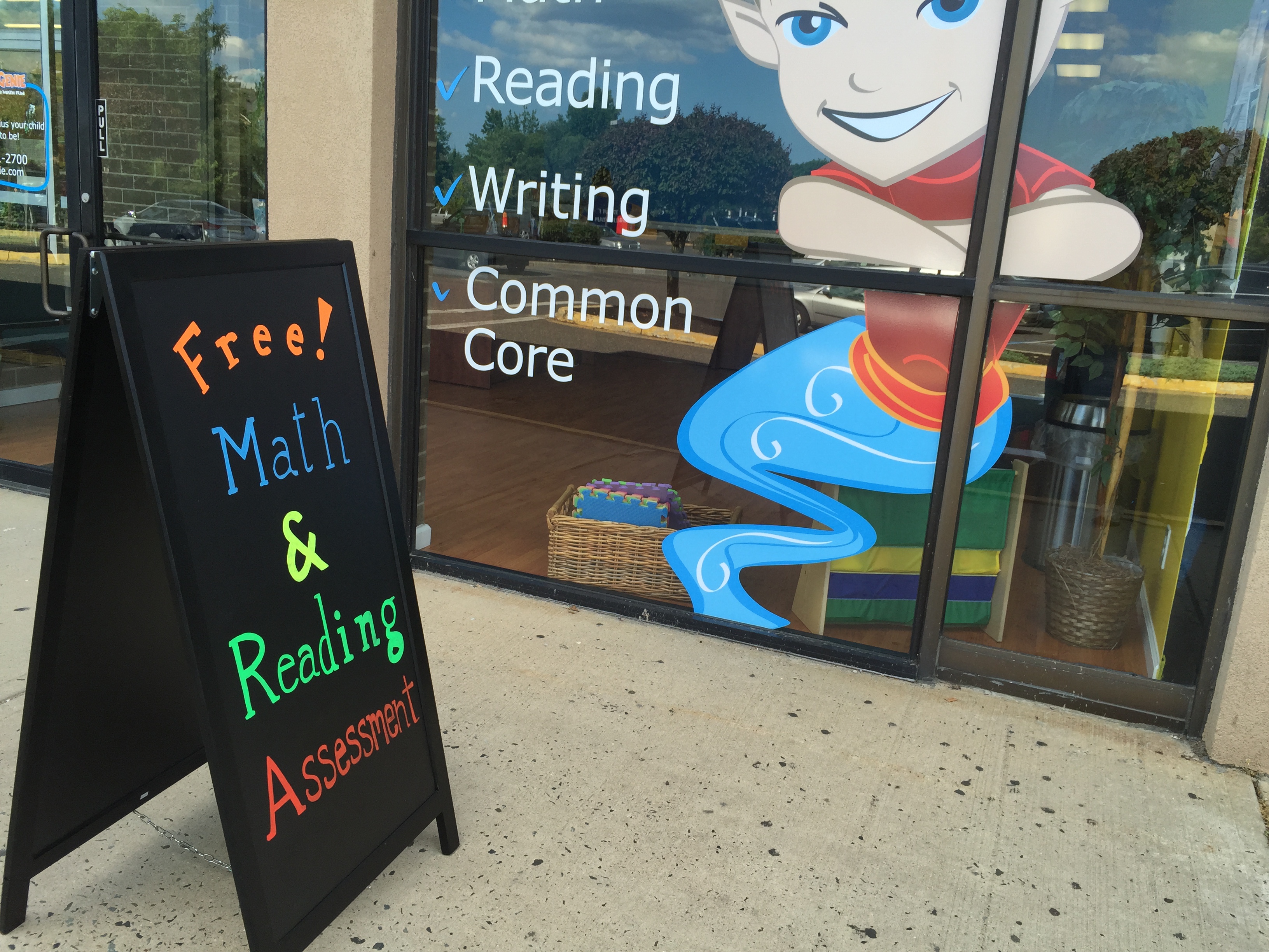 Math Genie East Brunswick Sandwich board2