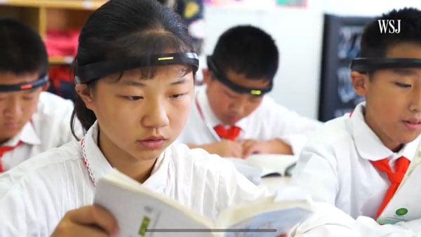 WSJ AI Headbands China