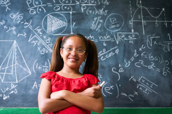 Young Girl Classroom Abacus Short Term Memory