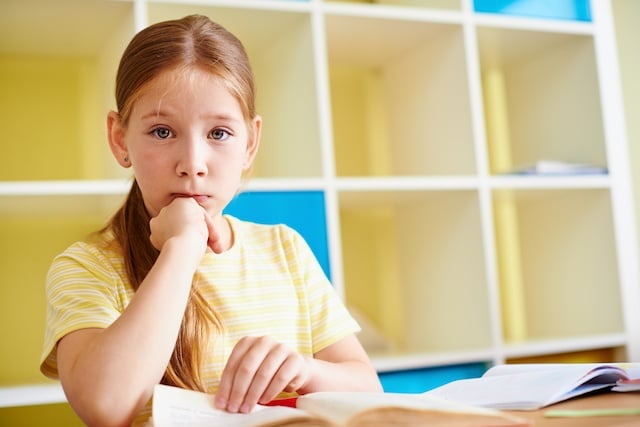 Child struggling with reading comprehension